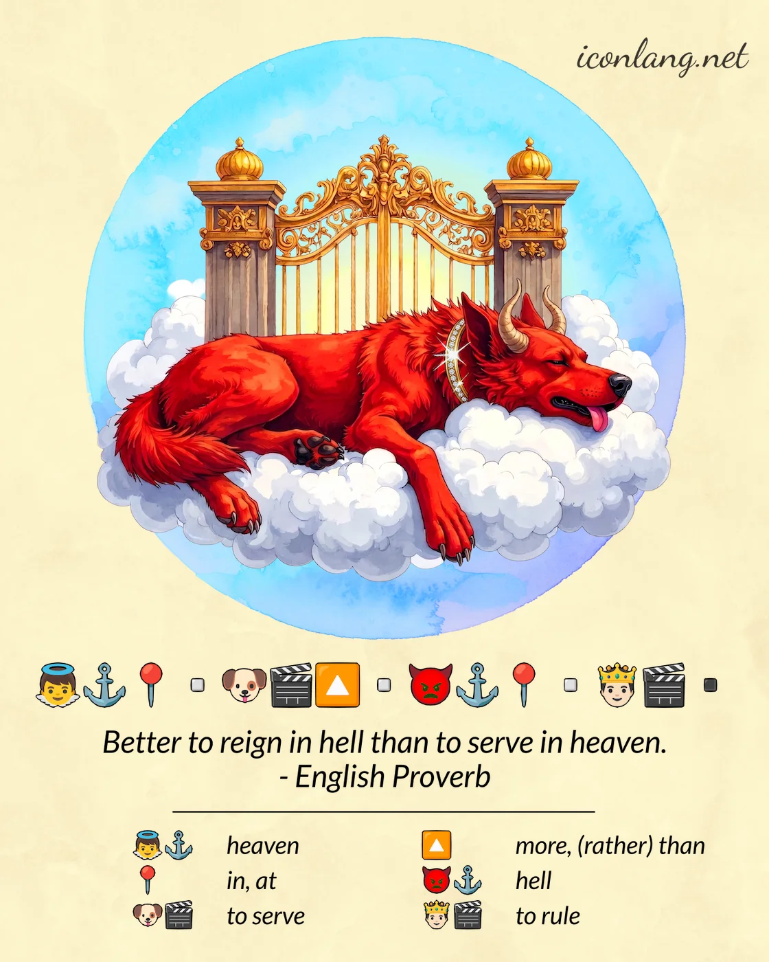 Card: My home is my castle. - English Proverb